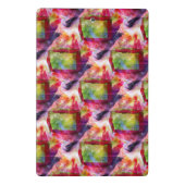 Abstract groen, rood behang mini klembord (Achterkant)