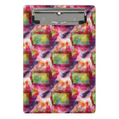 Abstract groen, rood behang mini klembord (Voorkant)