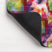 Abstract groen, rood behang muismat (Hoek)