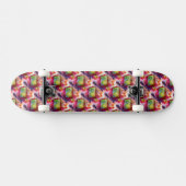 Abstract groen, rood behang persoonlijk skateboard (Horizontaal)