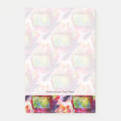 Abstract groen, rood behang post-it® notes (Voorkant)