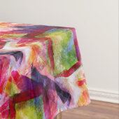 Abstract groen, rood behang tafelkleed (Voorbeeld)