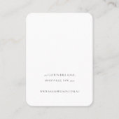 Abstract Groen Rust Leaf Ketting Earning Display Visitekaartje (Achterkant)