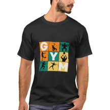 Abstract Groen Sinaasappel Geel GYM Sportkunst