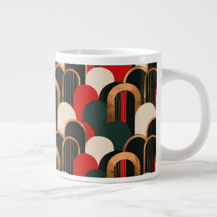 Abstract Groen Sinaasappel Wit Grote Koffiekop