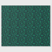 Abstract groen smaragdpatroon cadeaupapier (Vlak)