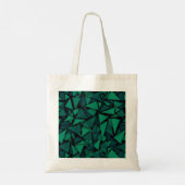 Abstract groen smaragdpatroon tote bag (Achterkant)