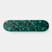 Abstract groen springstaarpatroon persoonlijk skateboard (Horizontaal)