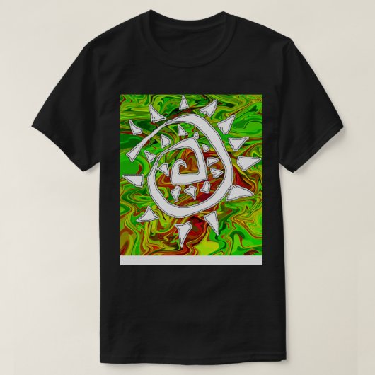 abstract groen t-shirt (Design voorkant)