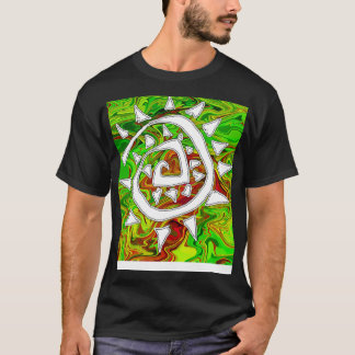 abstract groen t-shirt