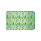 Abstract groen Tulip Boteh Floral Pattern Badmat (Voorkant)