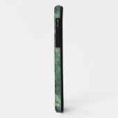 Abstract groen vizierkleurig granietpatroon met kw Case-Mate iPhone case (Achterkant/links)