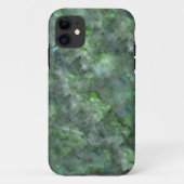 Abstract groen vizierkleurig granietpatroon met kw Case-Mate iPhone case (Achterkant)