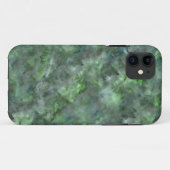 Abstract groen vizierkleurig granietpatroon met kw Case-Mate iPhone case (Achterkant (horizontaal))