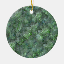 Abstract groen vizierkleurig granietpatroon met kw keramisch ornament