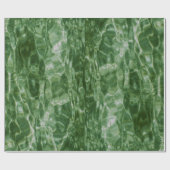 Abstract groen wattvenrestanten cadeaupapier (Vlak)