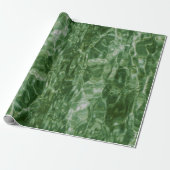Abstract groen wattvenrestanten cadeaupapier (Uitgerold)