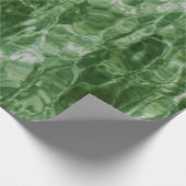 Abstract groen wattvenrestanten cadeaupapier (Hoek)