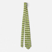 Abstract, groen, wit, beige en zwart stropdas (Achterkant)