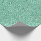abstract groen-wit patroon cadeaupapier (Hoek)