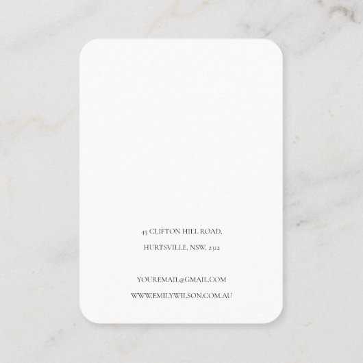 Abstract groen zwart Gold 3-haarband beeldscherm m Visitekaartje (Achterkant)