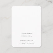 Abstract Groen Zwart Gold Ketting beeldscherm Visitekaartje (Achterkant)