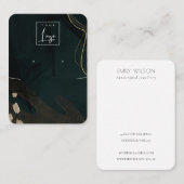 Abstract Groen Zwart Gold Ketting Logo Visitekaartje (Voorkant / Achterkant)