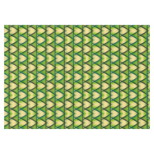 Abstract groene geometrische textuur tafelkleed (Voorkant (Horizontaal))