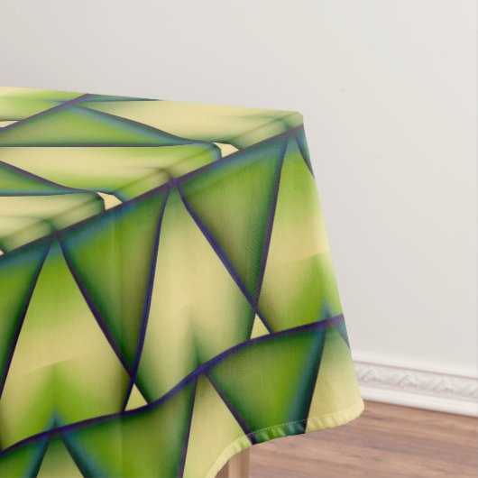 Abstract groene geometrische textuur tafelkleed (Voorbeeld)