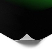 Abstract groene luxe met zwarte AP0004 Poster (Hoek)
