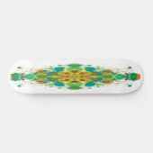 Abstract groene skateboarddeck persoonlijk skateboard (Horizontaal)