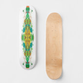 Abstract groene skateboarddeck persoonlijk skateboard (Voorkant)