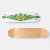 Abstract groene skateboarddeck persoonlijk skateboard (Horizontaal)