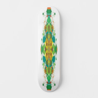 Abstract groene skateboarddeck persoonlijk skateboard