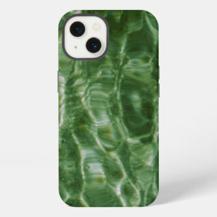 Abstract groene water rimpelingen iPhone 13 hoesje