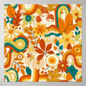 Abstract Groovy Modern Patroon Poster (Voorkant)