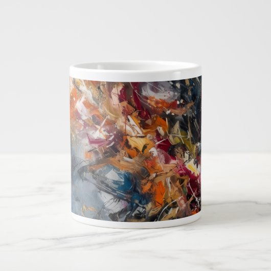 Abstract grote koffiekop (Voorkant)
