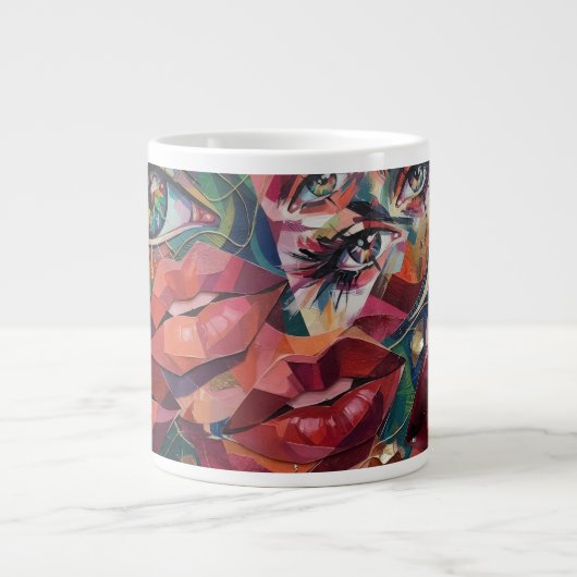 Abstract Grote Koffiekop (Voorkant)