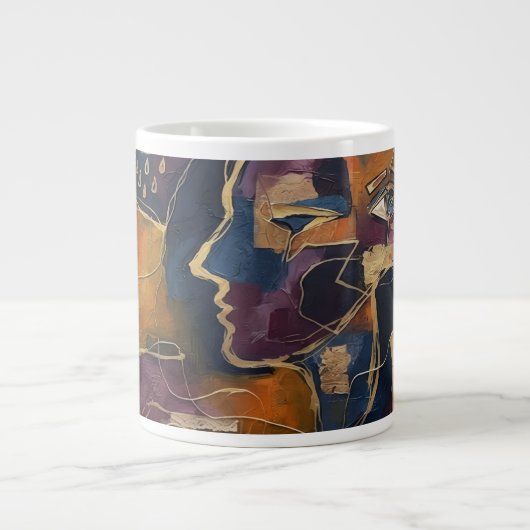 Abstract grote koffiekop (Voorkant)