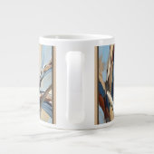 Abstract Grote Koffiekop (Achterkant)