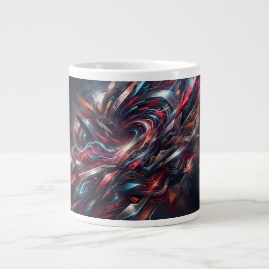 Abstract Grote Koffiekop (Voorkant)