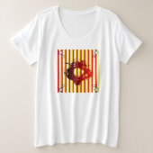 Abstract Grote Maat T-shirt (Design voorkant)