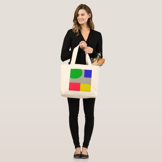 Abstract Grote Tote Bag (Voorkant (model))