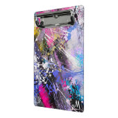 Abstract Gruizige Kleurrijke Verf Mini Klembord (Angled2)