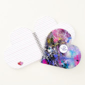 Abstract Gruizige Kleurrijke Verf Notitieboek (Binnen)