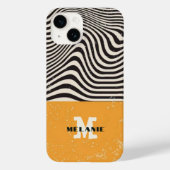 Abstract grunge aesthetic minimal Monogram Case-Mate iPhone Case (Achterkant)