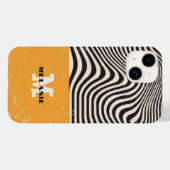 Abstract grunge aesthetic  minimal Monogram Case-Mate iPhone Case (Achterkant (horizontaal))