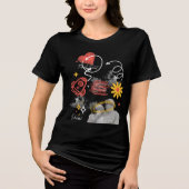 Abstract Grunge "Alles over Liefde" Tri-Blend Shirt (Voorkant)