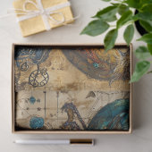  Abstract Grunge Birds Decoupage Tissuepapier (Geschenk)