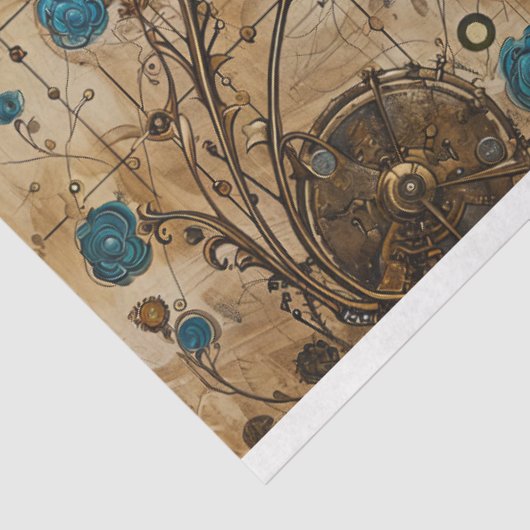  Abstract Grunge Birds Decoupage Tissuepapier (Detail)